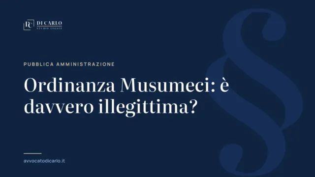 Ordinanza Musumeci: è davvero illegittima?