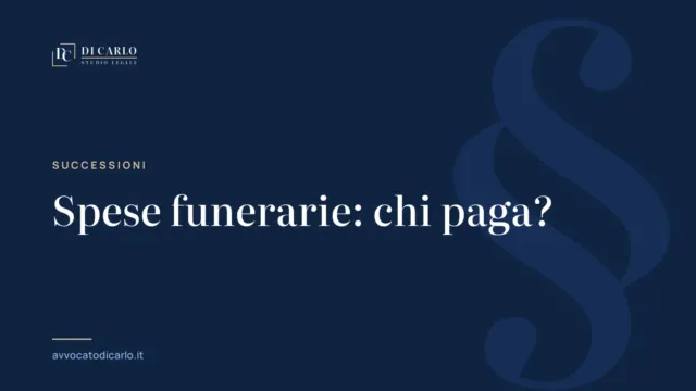 Spese funerarie: chi paga?