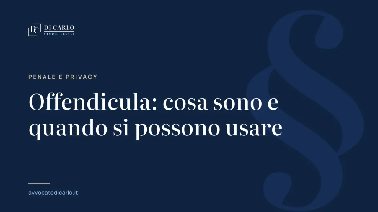 Offendicula: cosa sono e quando si possono usare