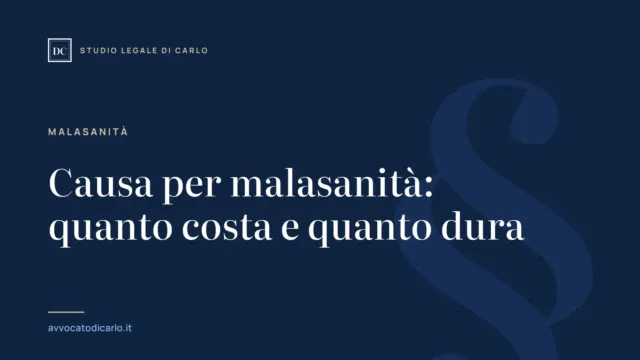 Causa per malasanità: quanto costa e quanto dura