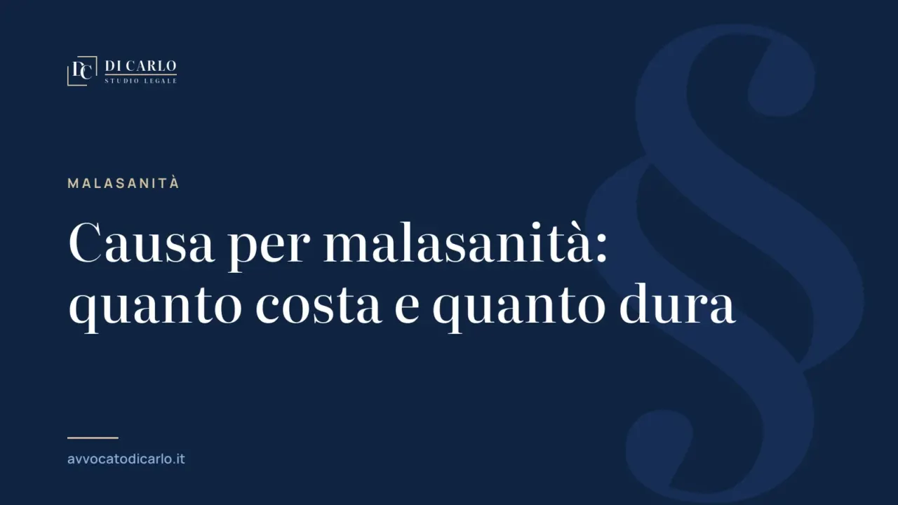 Causa per malasanità: quanto costa e quanto dura
