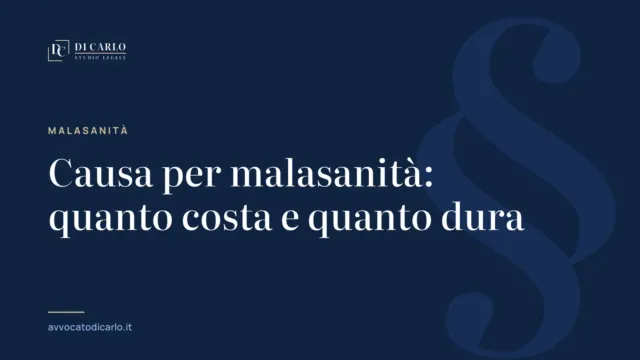 Causa per malasanità: quanto costa e quanto dura