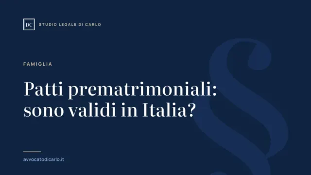 Patti prematrimoniali: sono validi in Italia?