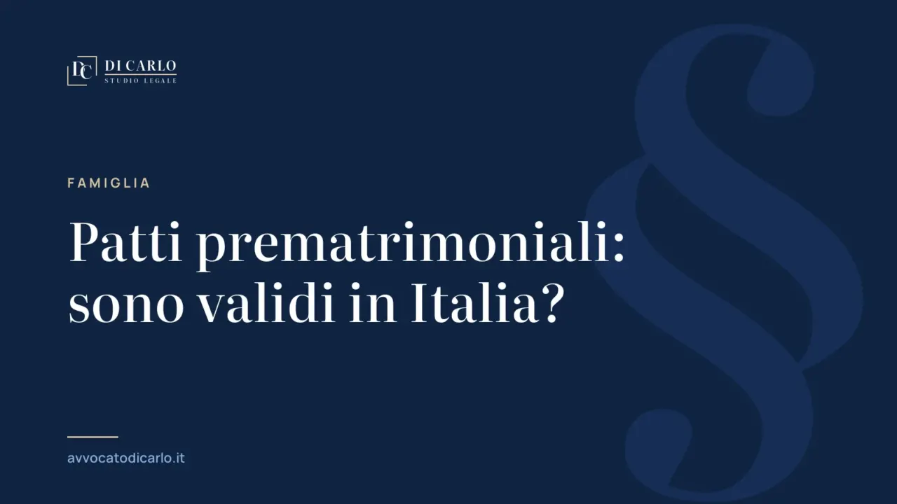 Patti prematrimoniali: sono validi in Italia?