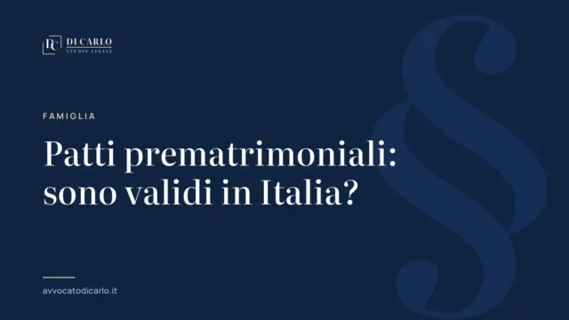 Patti prematrimoniali: sono validi in Italia?