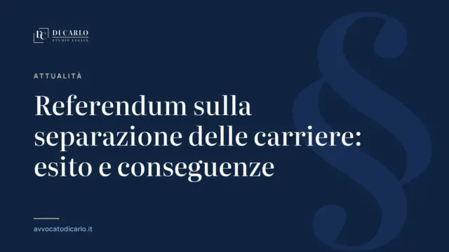 Referendum sulla separazione delle carriere: esito e conseguenze