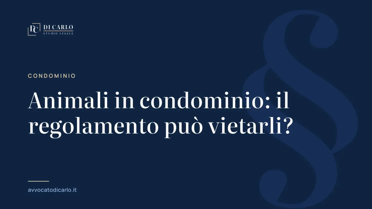 Animali in condominio: il regolamento può vietarli?