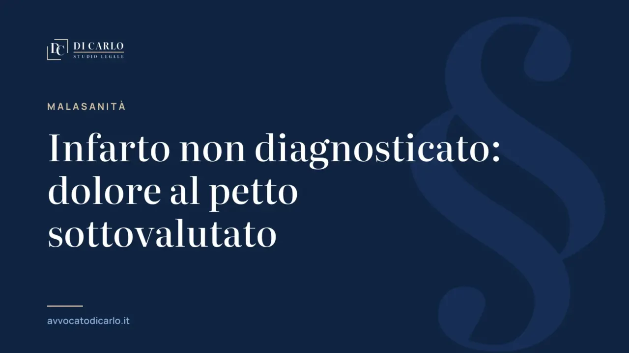 Infarto non diagnosticato: dolore al petto sottovalutato
