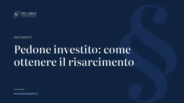 Pedone investito: come ottenere il risarcimento